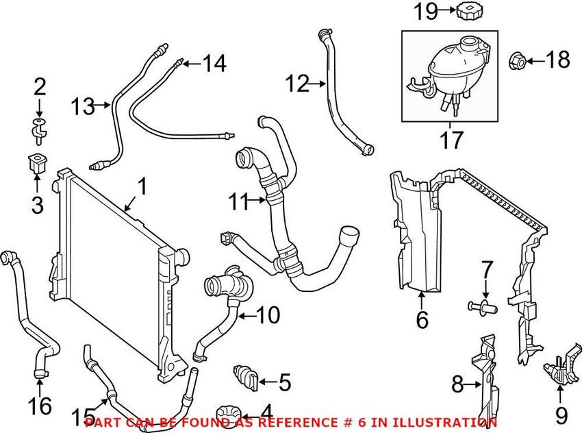 Mercedes Engine Cooling Fan Shroud 2315051330